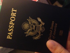 A passport is one of the items some students had to acquire in preparation for the Communications/Honors Europe trip. Photo by Megan Brandrup