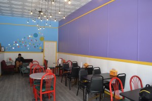 The new walls inside of Scoopy Doos. Photo by Ashleigh Stingley.